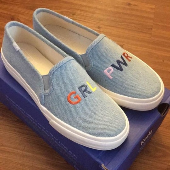 BRAND NEW women keds girl power embroidery dream foam shoes - Picture 7 of 8